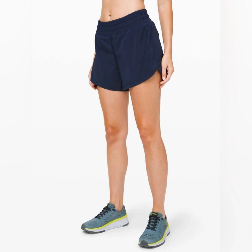 Lululemon Track That Short 5" True Navy Size 20 - Picture 3 of 9